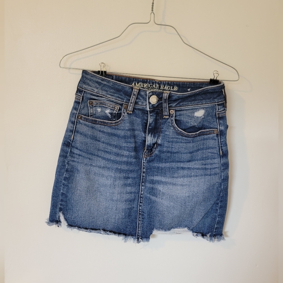 American Eagle Denim Mini Skirt - Picture 1 of 4